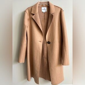 Sam Edelman Notch Lapel Double-Face Knit Coat Size XS